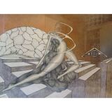 Lithograph by J.M. Sostras, 1984