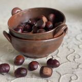 Duo of artisanal stoneware bowls