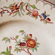 Plat rond terre de fer Minton par Sarreguemines