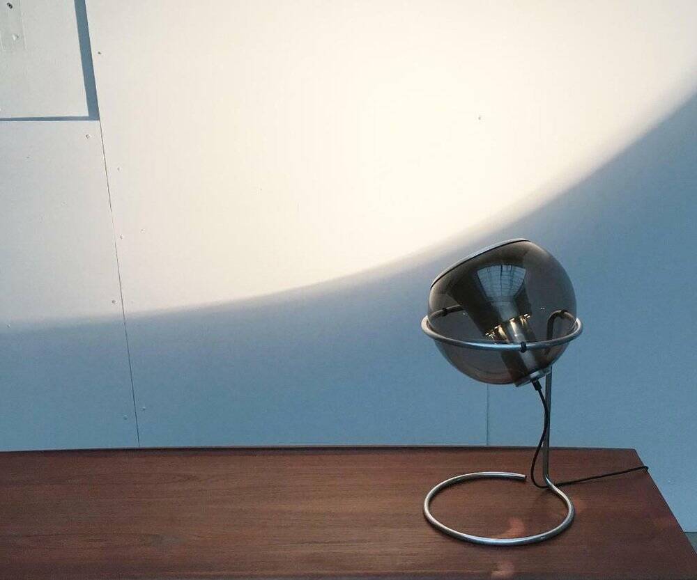 Mid-century Dutch space age globe table lamp by Gepo, 1960s.