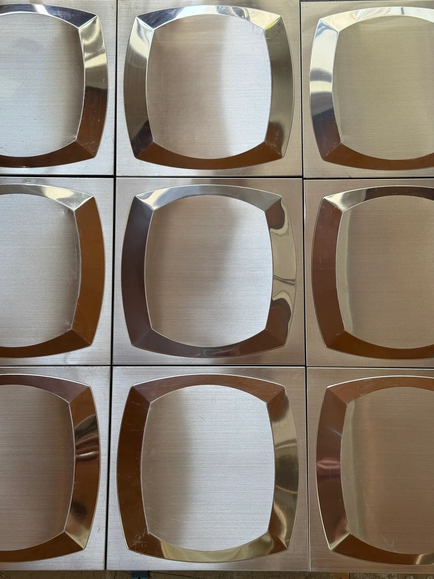 Set of 10 Space Age wall panels, 1970s