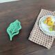 Plat feuille céramique verte