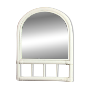 Miroir vintage en rotin