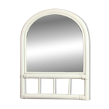 Miroir vintage en rotin