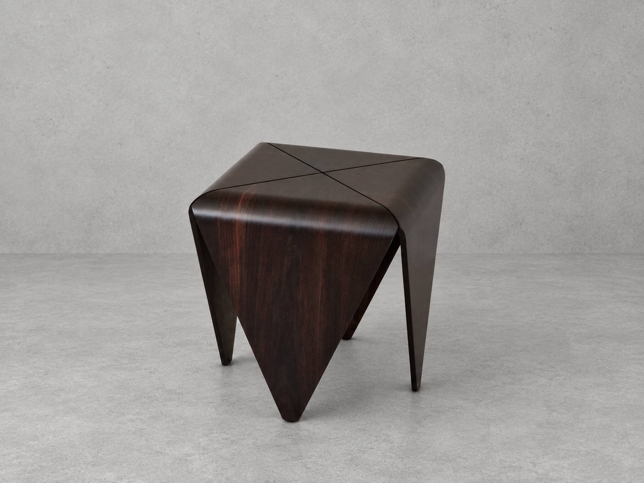Petalas Side Table Nighstand by Jorge Zalszupin, Rosewood