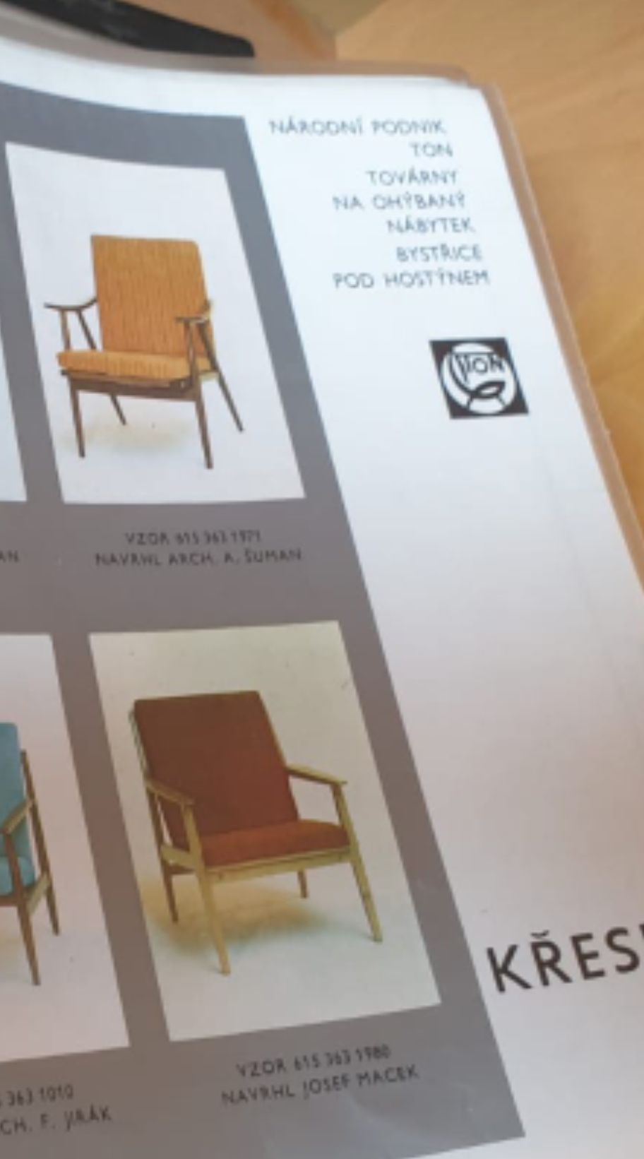 Pair of armchairs Ton Bystřice model Boomerang by Antonin Suman 1960