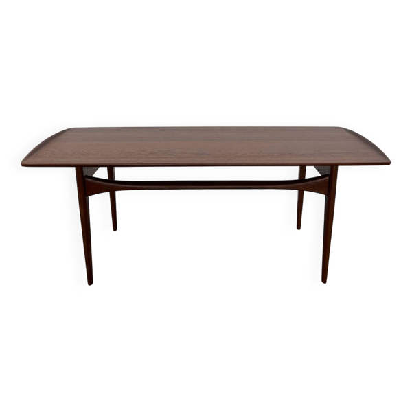 Table basse en teck par Tove et Edvard Kindt-Larsen pour France & Son, Danemark, 1960s