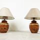 Paire de lampes de table chics, années 1980