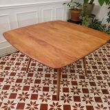 ERCOL folding dining table in solid elm
