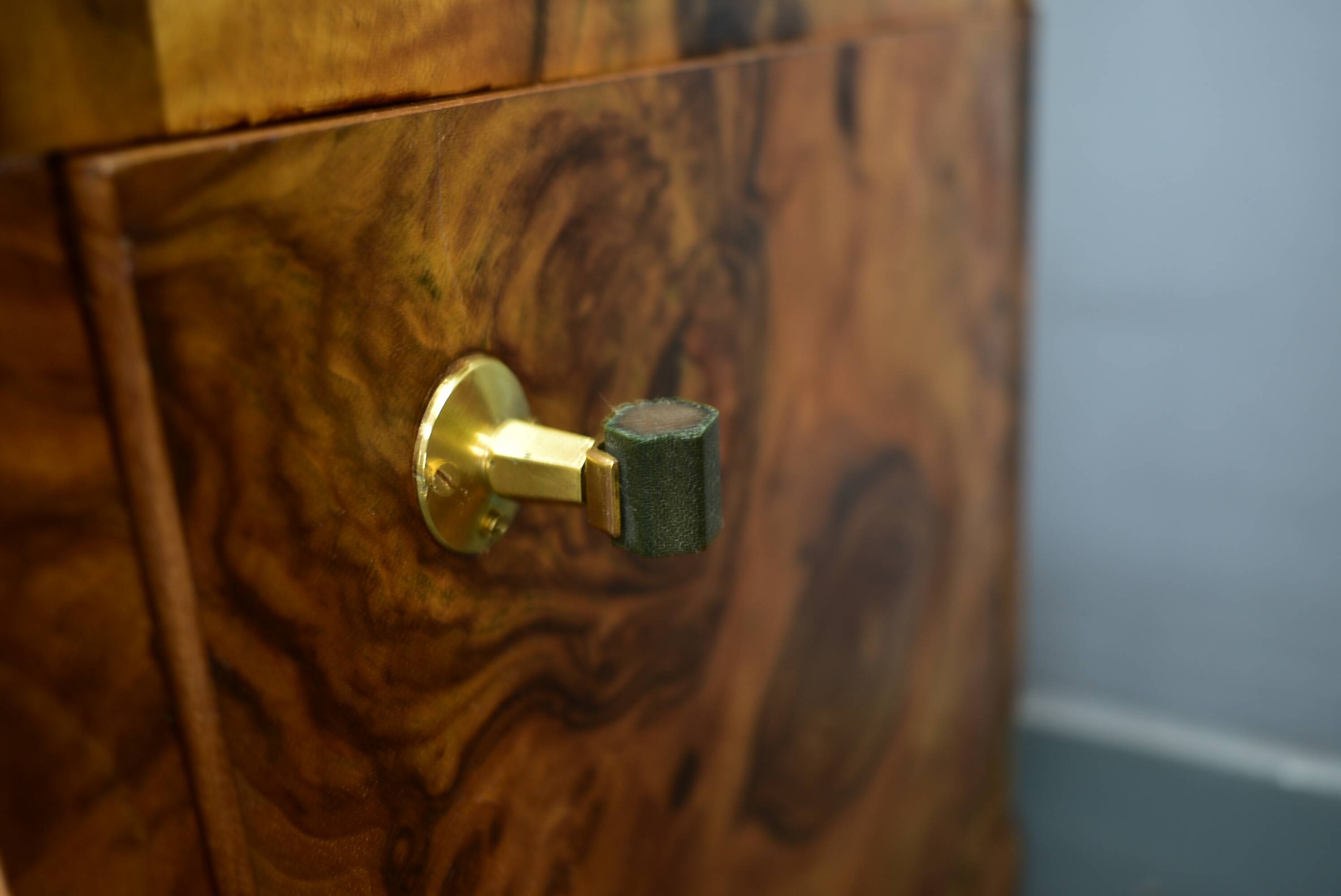 1935s pair of rare art deco bedside tables, Czechoslovakia