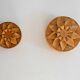 Handcrafted Swedish wooden wall sconces, set of 2
