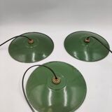 Enameled sheet metal pendant lights
