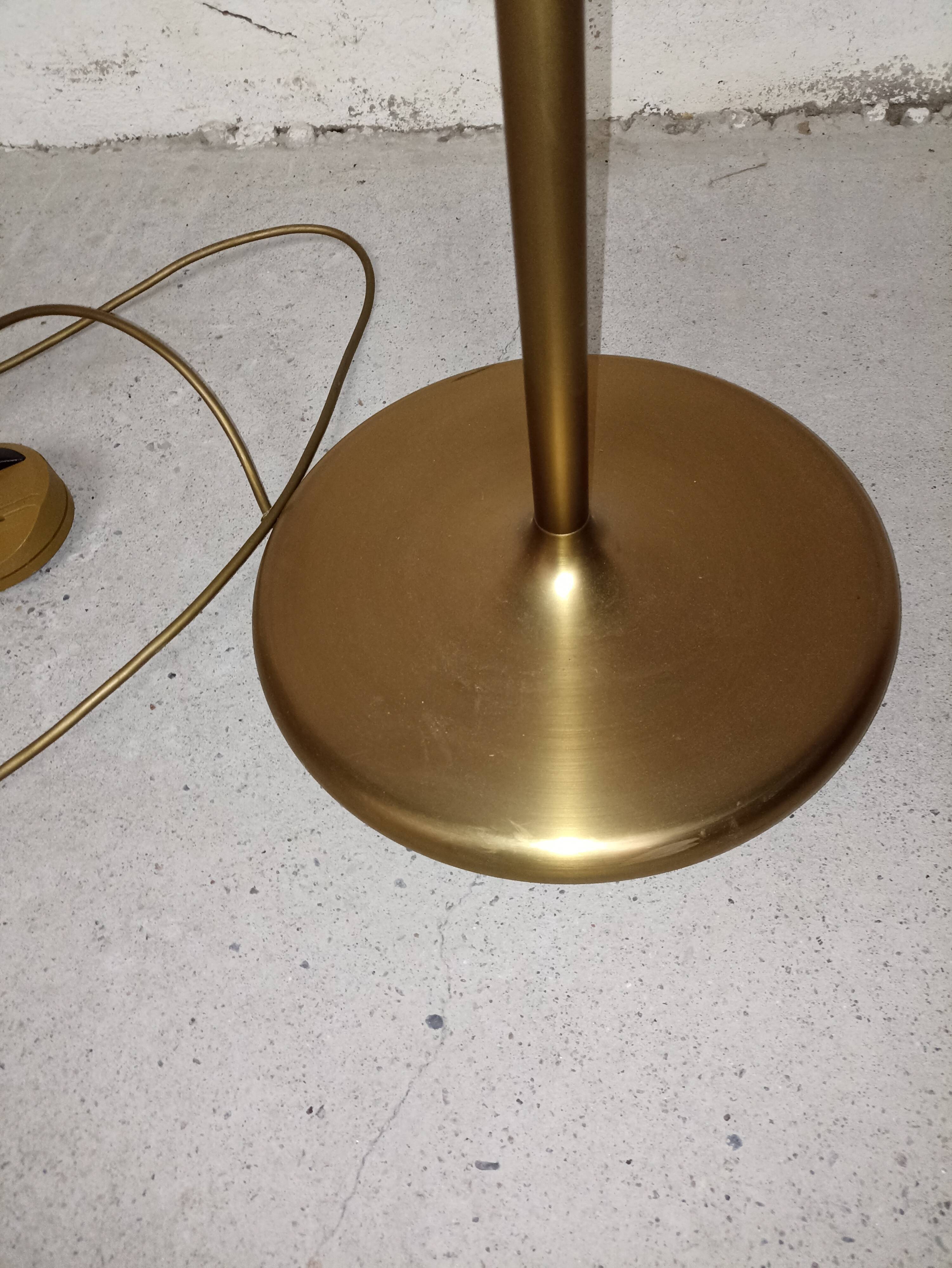 Brass articulated floor lamp