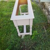 Removable galvanized interior gray wood planter