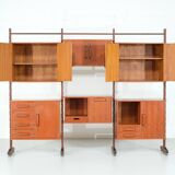 Italian teak wall unit - 1960s
