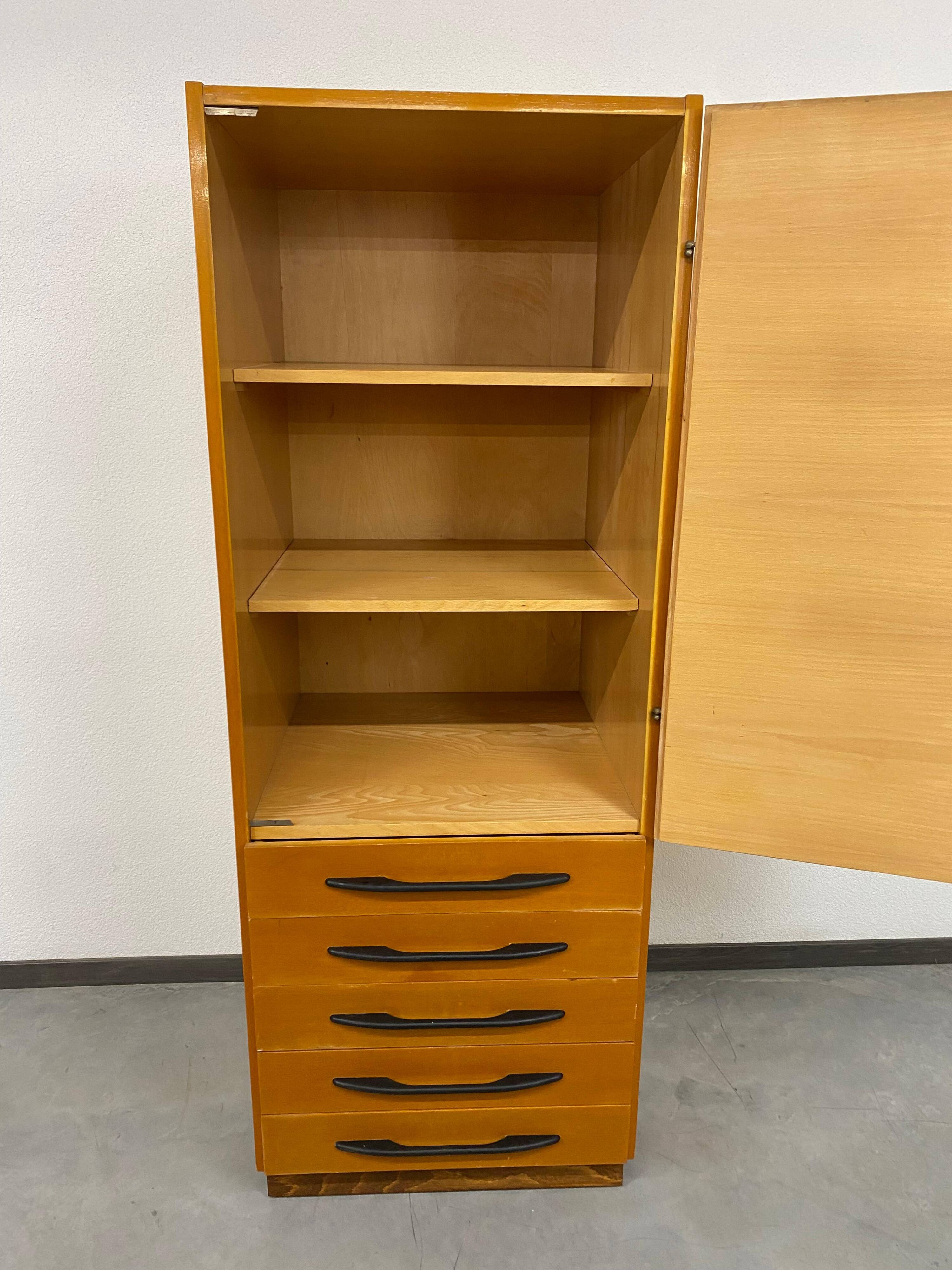 Writing desk with cabinet by Mojmír Požár for UP Závody Bučovice