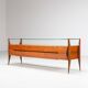 Buffet italien en noyer G. Cecchini e C. Cantu Italie 1950