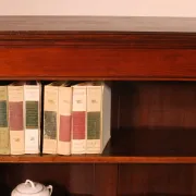 Large Open Mahogany Bookcase Of2.41 Meters Long—19th Century