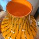 Duo vase & blown glass carafe in orange – 1960s/70s