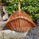Wicker wood basket