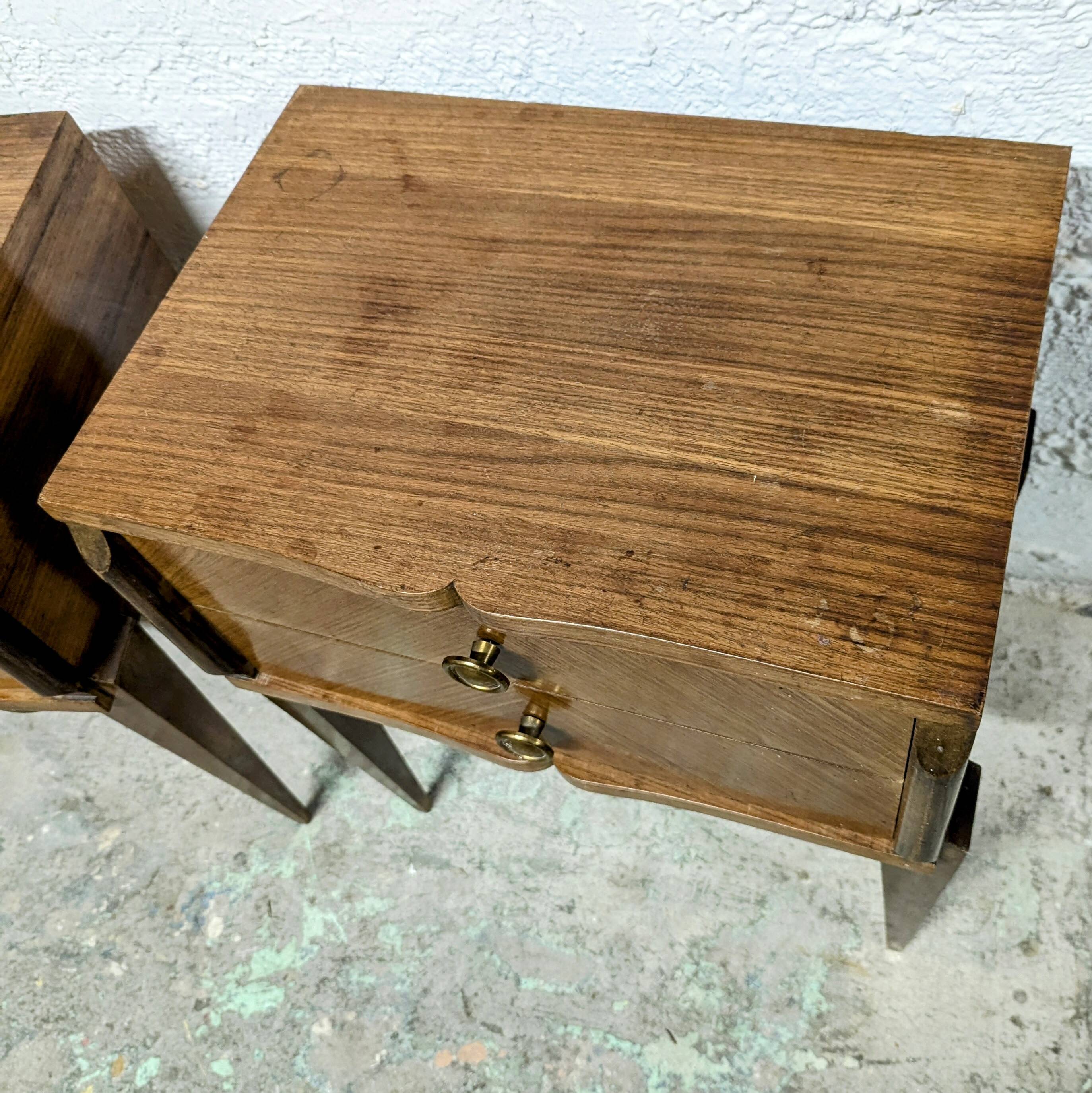 Pair of Art Deco bedside tables