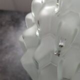 Ancien grand plafonnier lampe à poser globe Skyscraper verre Art déco