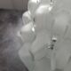 Antique large ceiling light, globe table lamp, Skyscraper glass, Art Deco