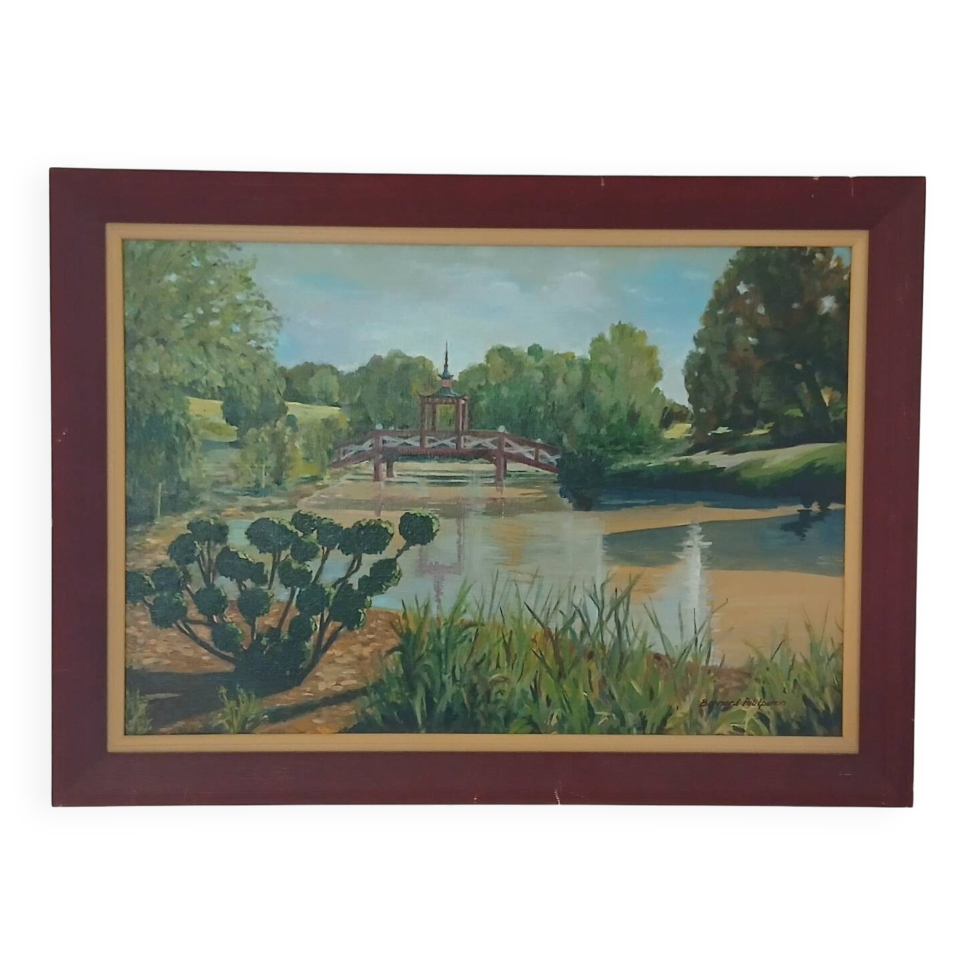 The Apremont Gardens - Oil on canvas
