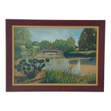The Apremont Gardens - Oil on canvas