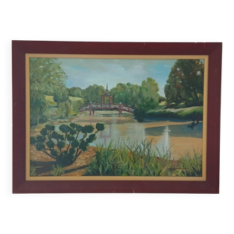 The Apremont Gardens - Oil on canvas