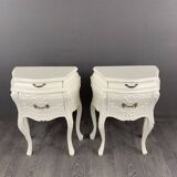 Commode et 2 chevets de style Louis XV, XXe siècle