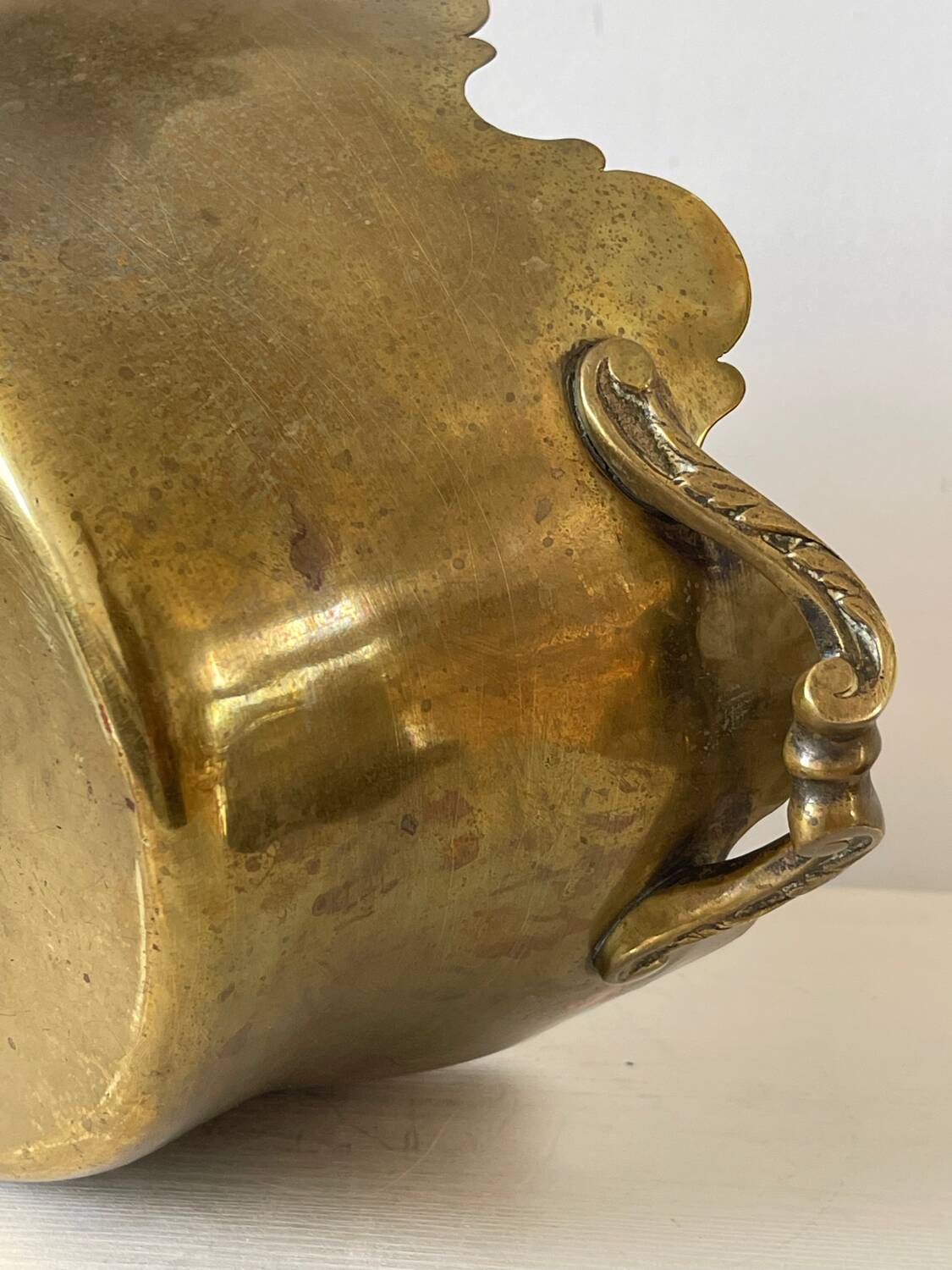 Napoleon III brass cache pot.