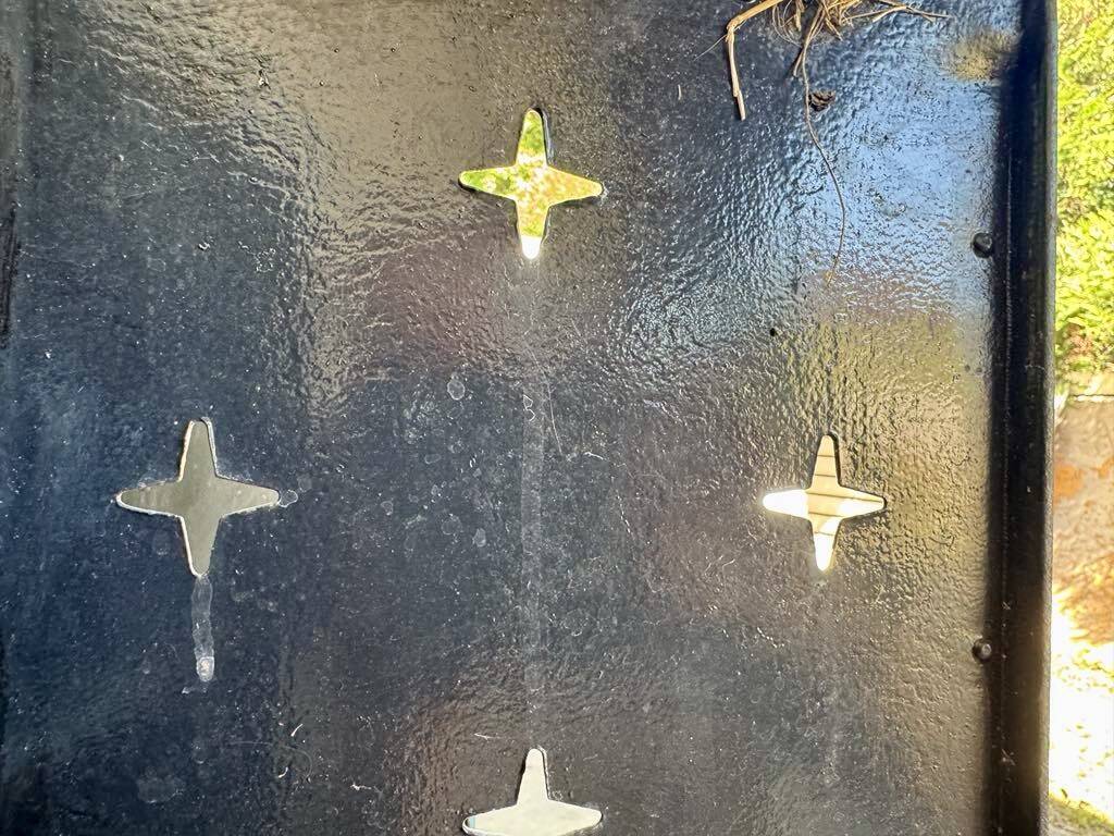 Old metal locker with 4 doors