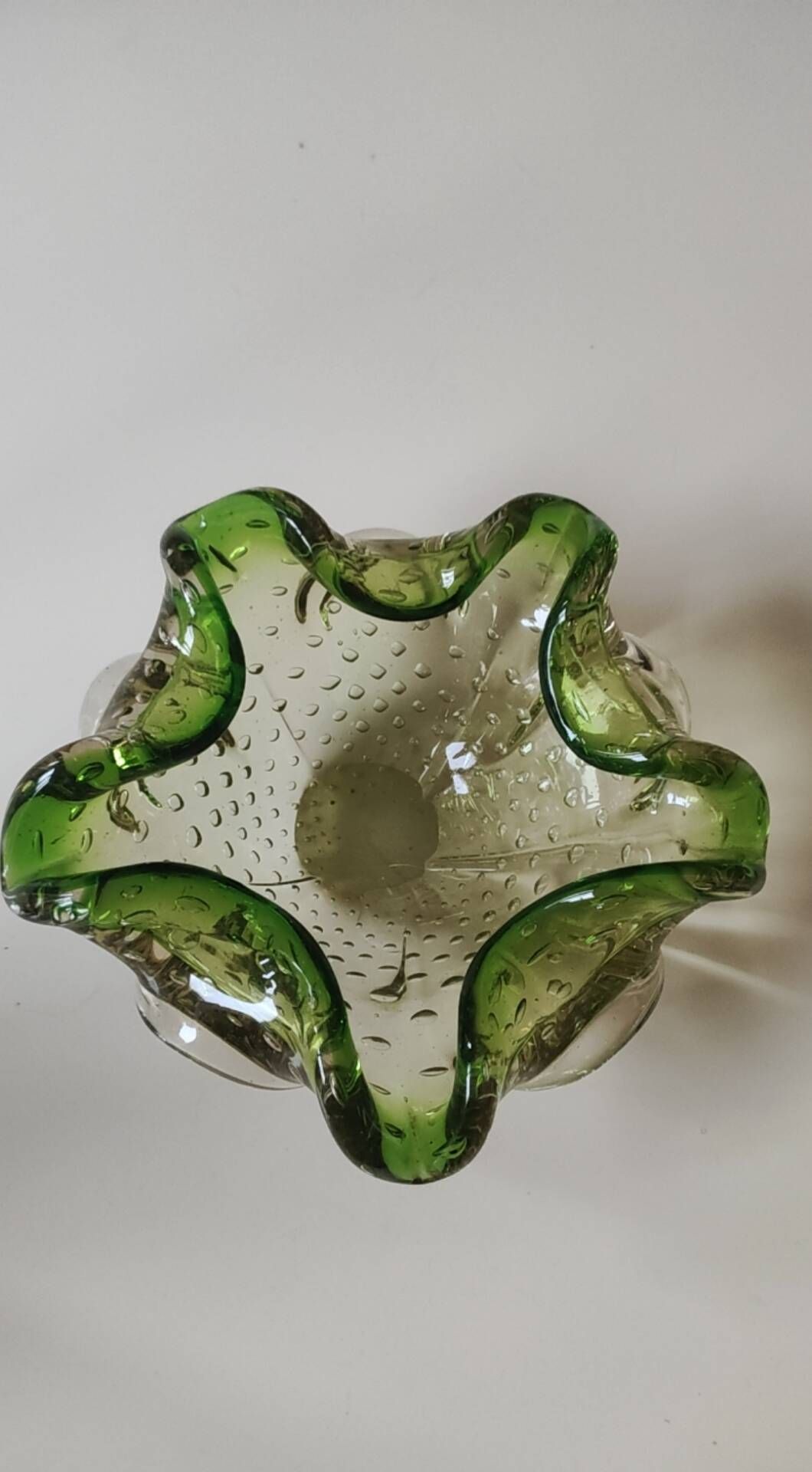Pocket Video/Bullicante Ashtray Murano. Made of Art Glass. Diameter 19 cm.