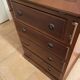 Secretary with a burr elm finish — English manufacture Rosjohn