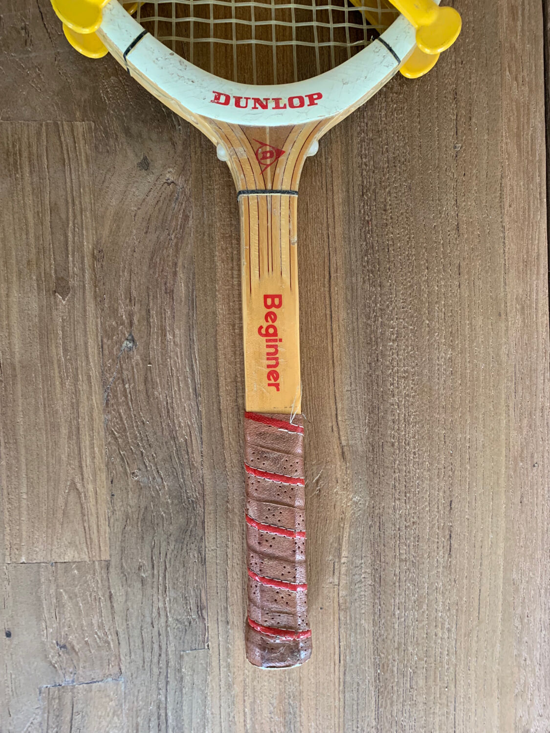 Wooden tennis racket for children