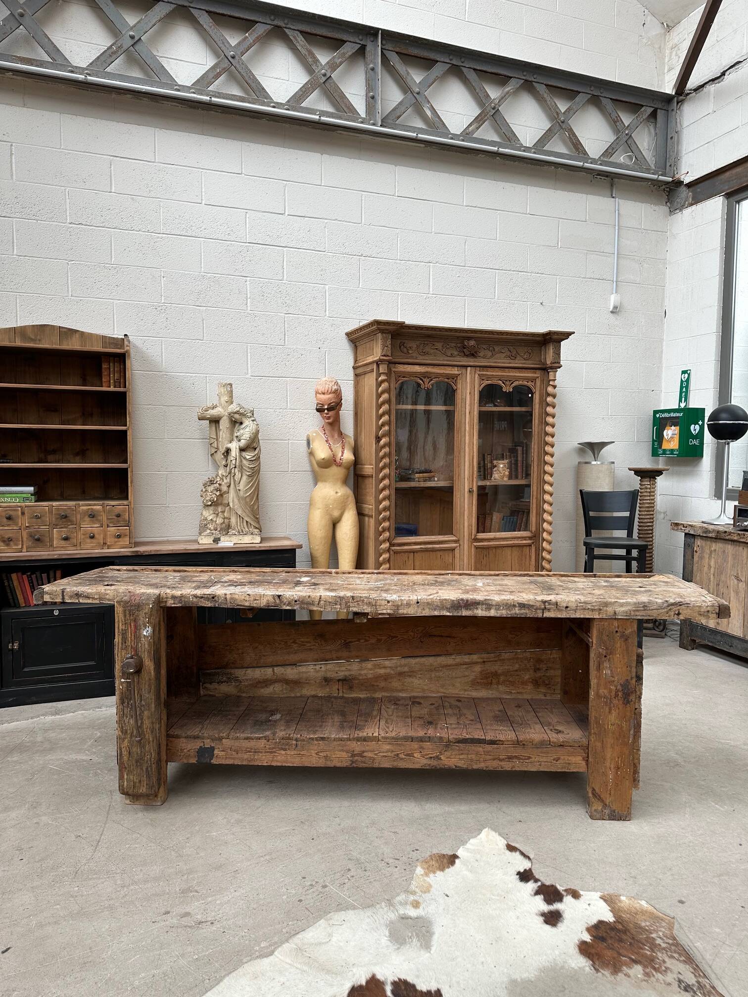 Artist's workbench, early 20th century