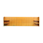 Tête de lit bois blond années 60