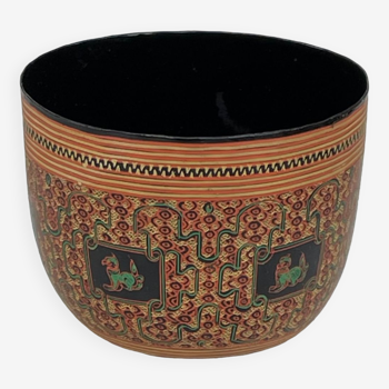Burmese lacquered bowl