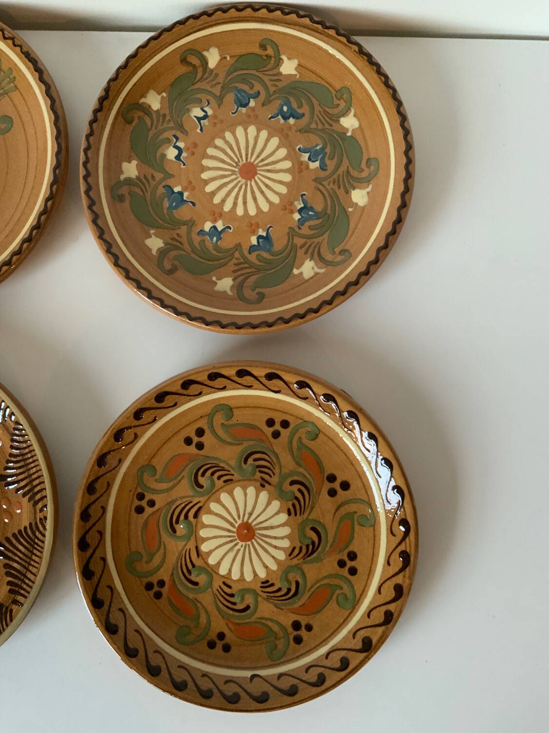 Vintage artisanal plates