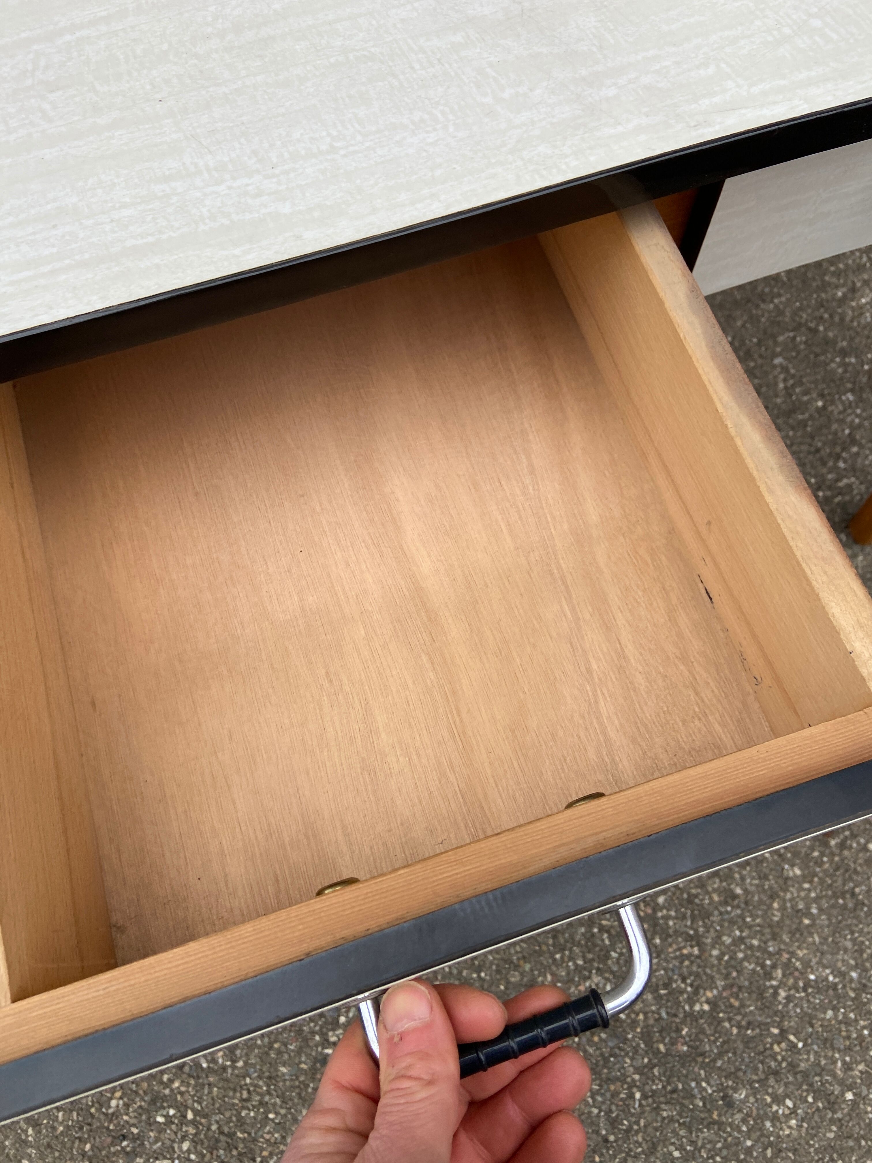 Vintage kitchen table wood & formica 60