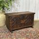 18th-century oak chest with Gothic decoration