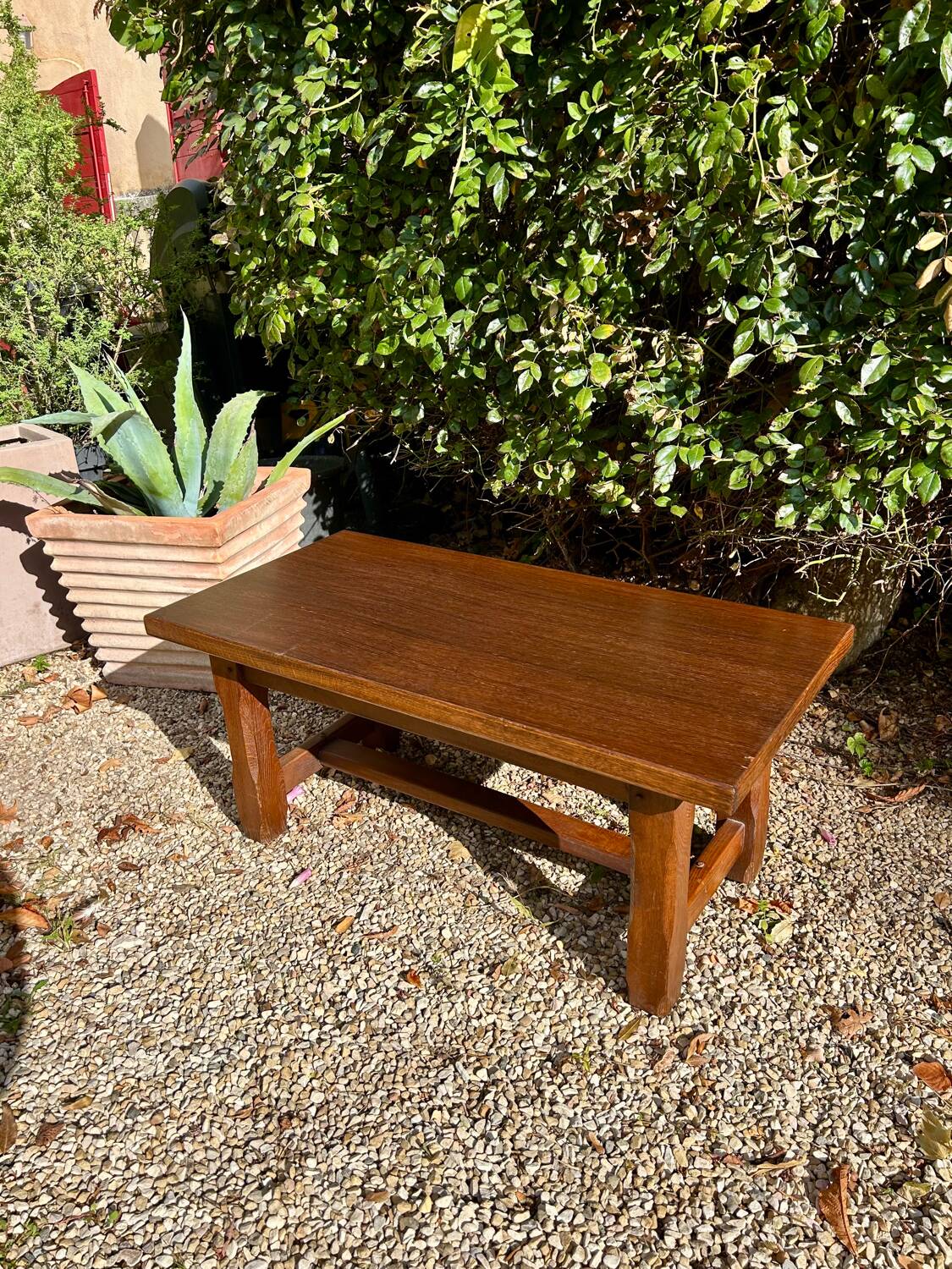 Solid wood coffee table