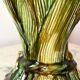 Slip vase majolica sheaves of wheat 30s vintage