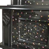 Stylized sideboard 80s pop confetti art