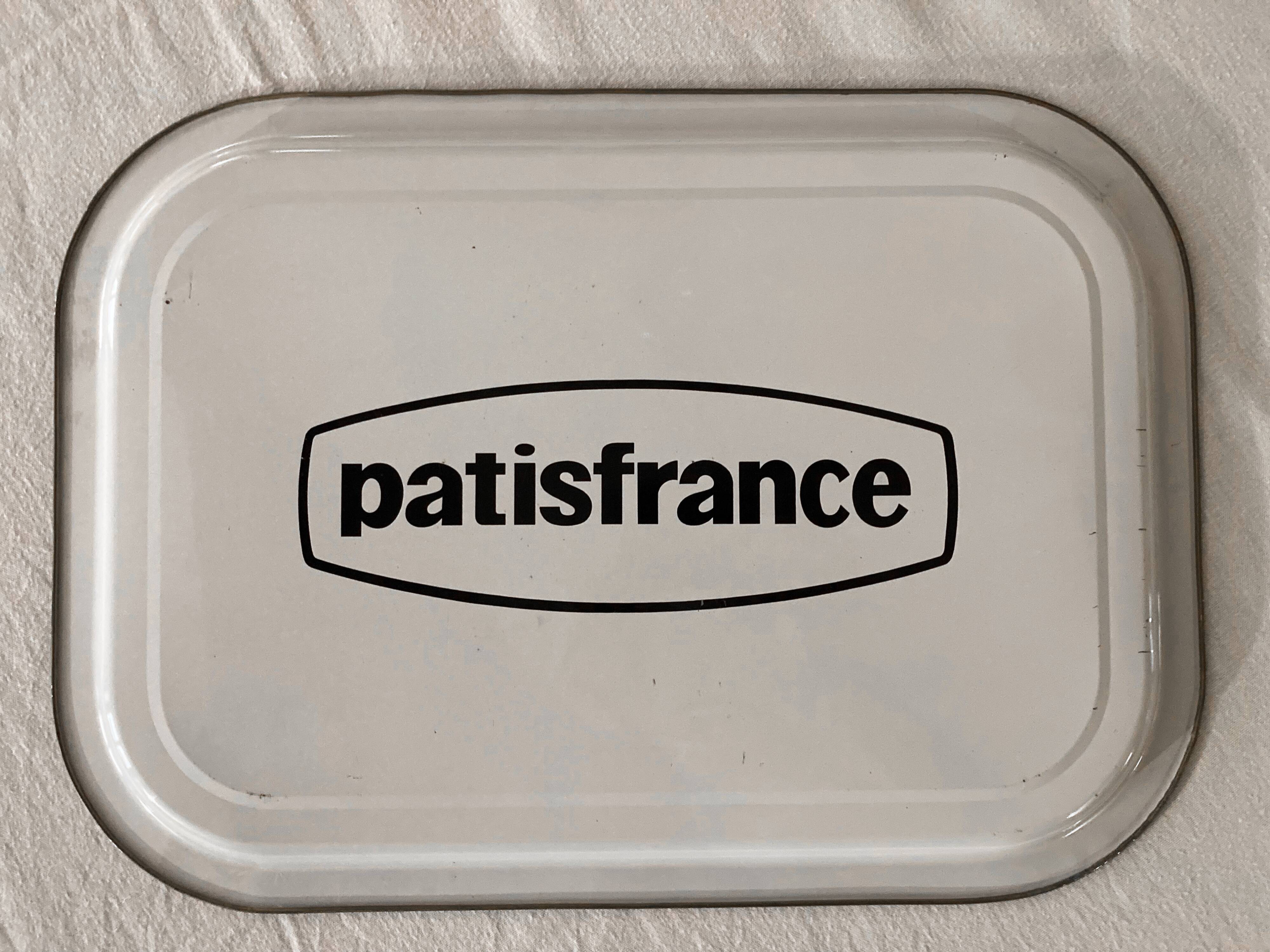 Patisfrance advertising tray, "confectioner", 1970s