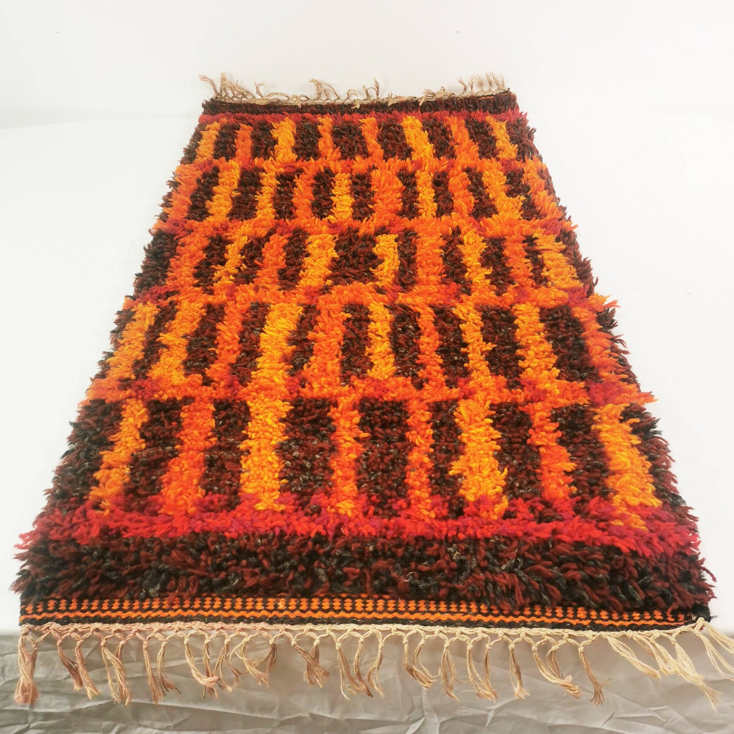 Tapis space age, Danemark, années 1960.