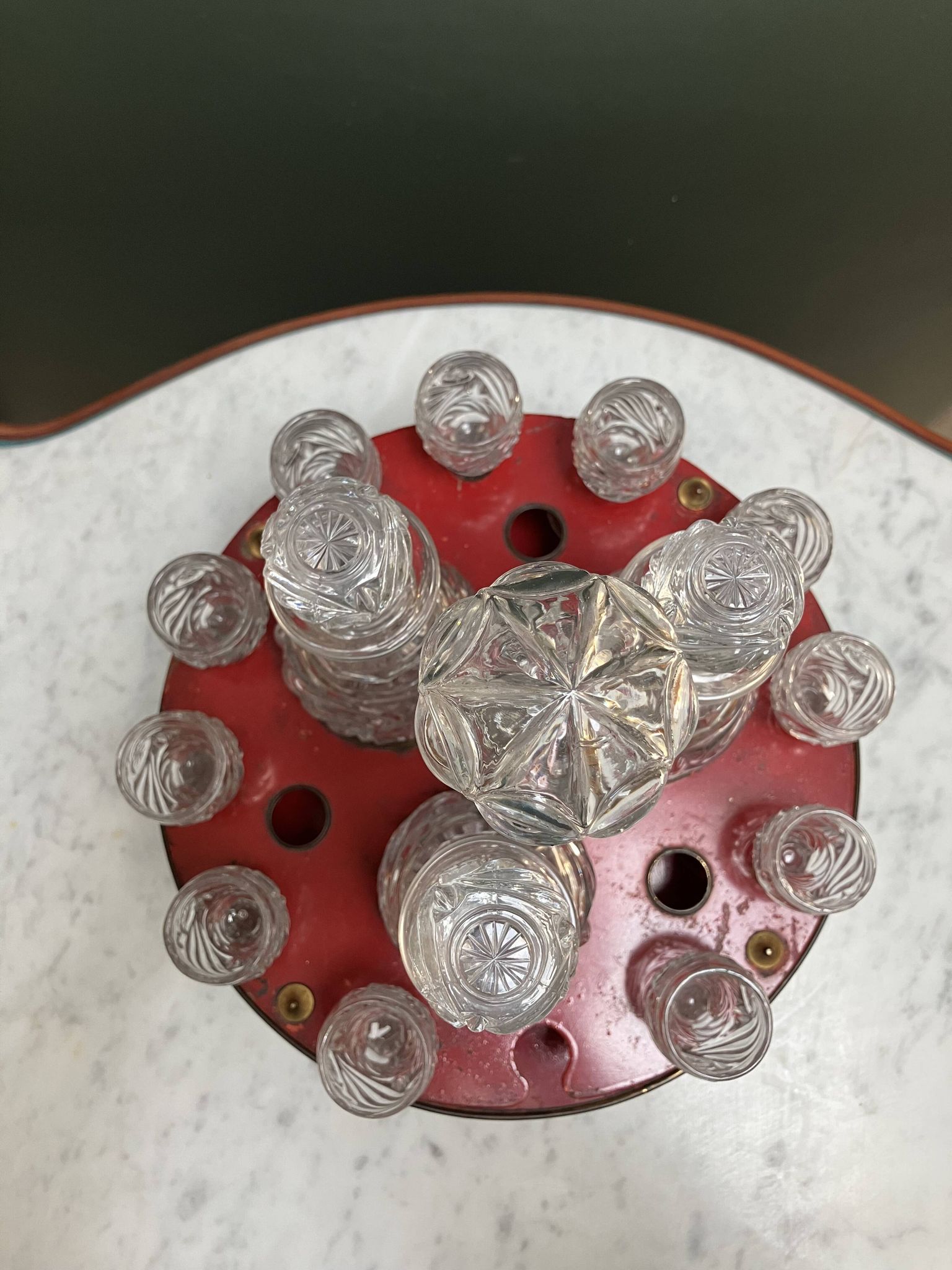 Service de liqueur en carrousel - fin du 19e siècle
