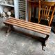 Wooden slatted bench ☐ 97 x 40 cm