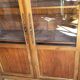Display cabinet louis xvi style 2 doors in walnut